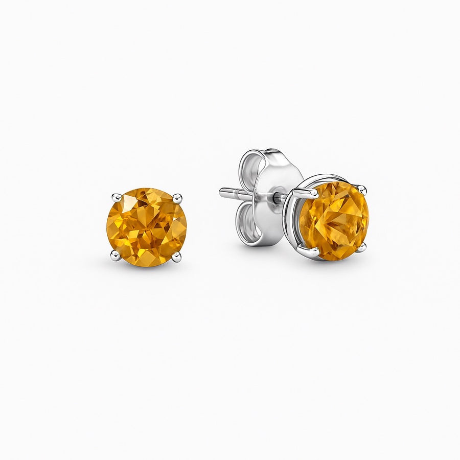 Citrine Stud Earrings
