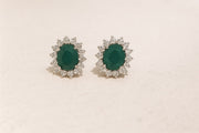 Starburst Emerald Studs