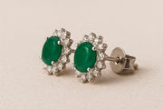Starburst Emerald Studs