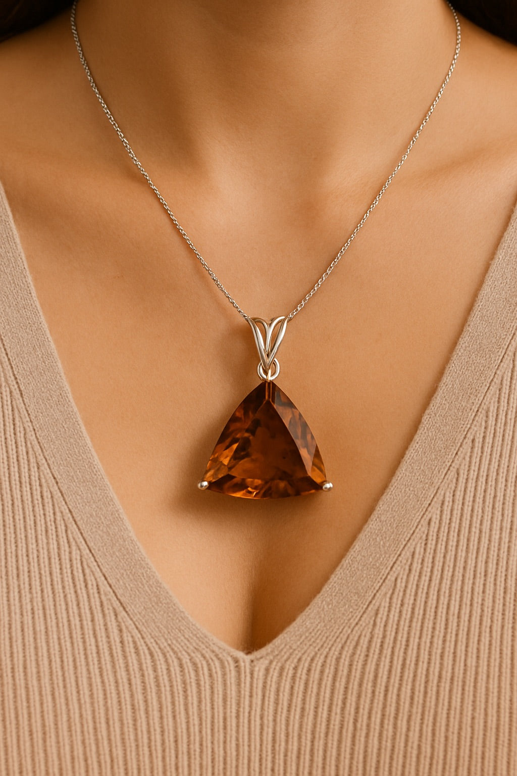 Amber Flame Pendant